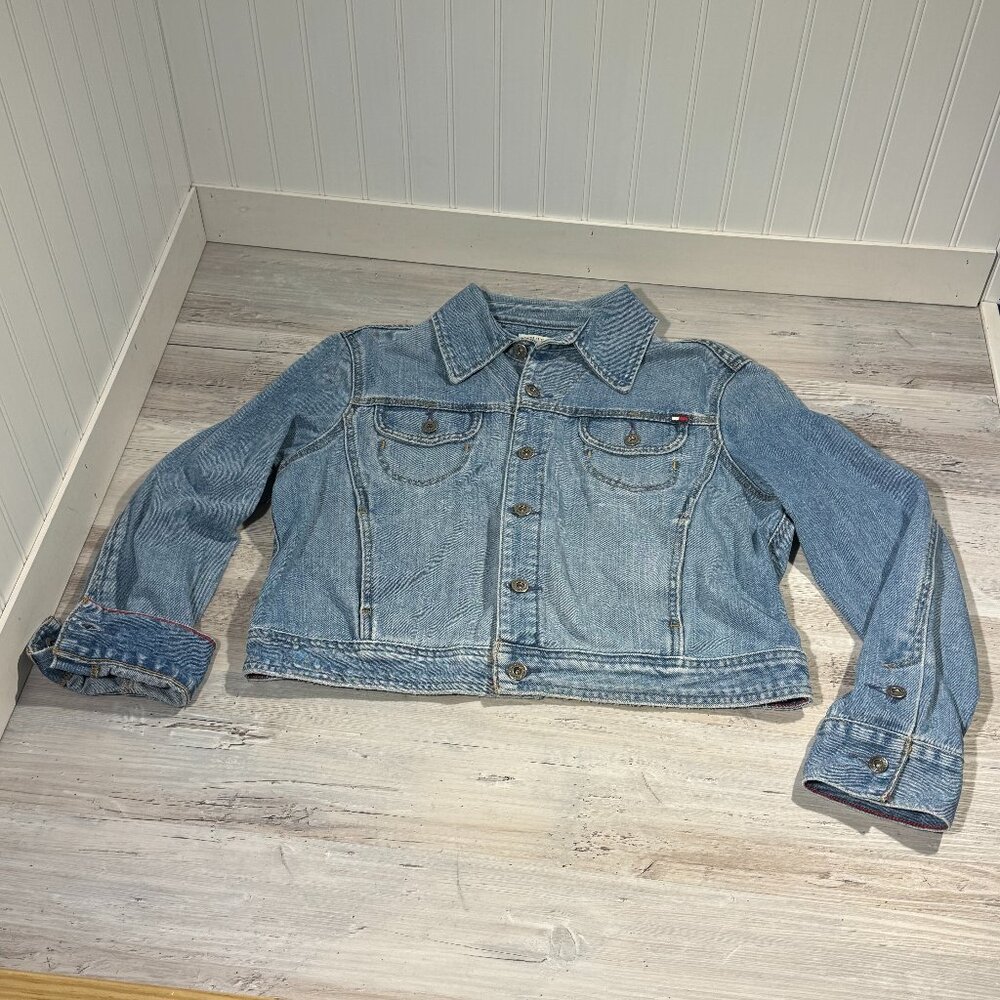 Tommy Hilfiger Denim Jean Jacket Blue Youth Girls Sx XL